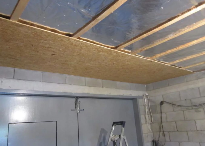 подвесной потолок в гараже