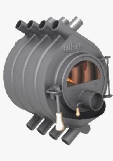 Отопительная газогенераторная печь Бренеран АОТ-06 тип нуль до 100м3 со стеклом (БУРАН)