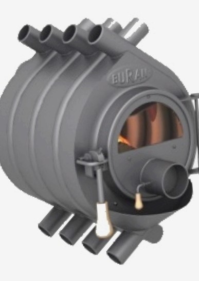 Отопительная газогенераторная печь Бренеран АОТ-11 тип один до 200м3 со стеклом (БУРАН)