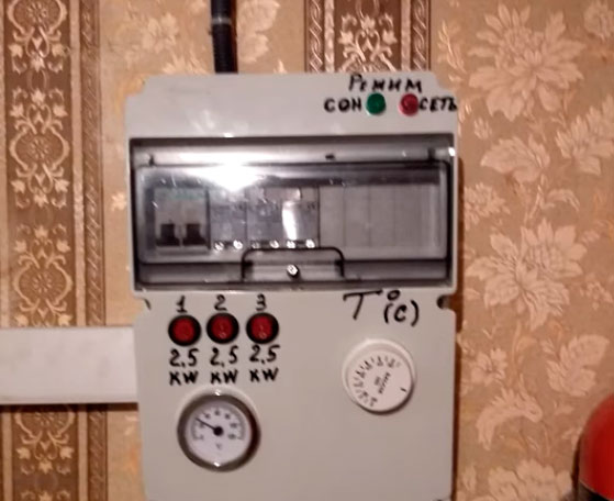 щиток с автоматикой системы отопления своими руками