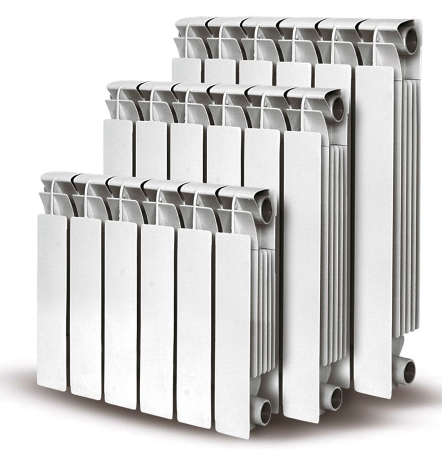 алюминиевые радиаторы разного размера