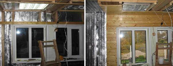 Утепление деревянного дома изнутри пенофолом под обрешётку