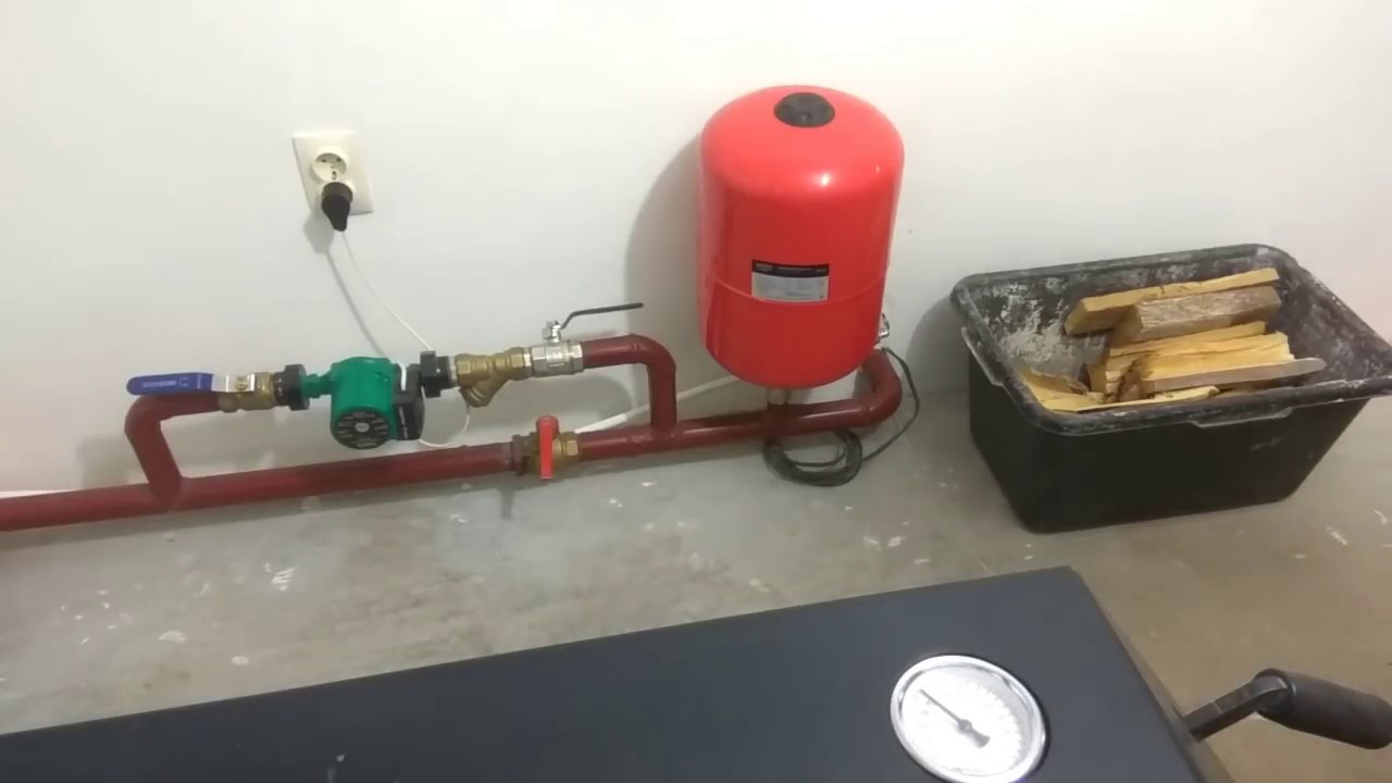 Закачать воду в отопление